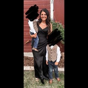 Rory Satin Dress - Black